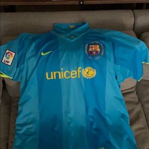 FC Barcelona 2008 Teal Kit (UNICEF)